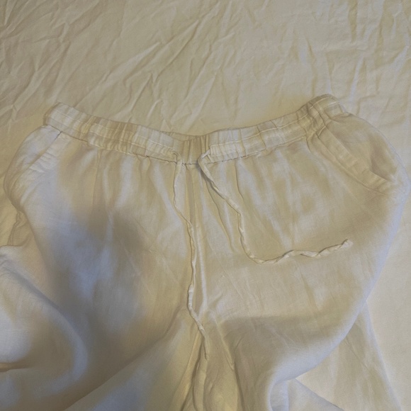 charter club white linen full length wide leg pant - Picture 4 of 4